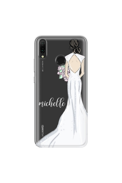 HUAWEI - Y9 2019 - Soft Clear Case - Bride To Be Blackhair