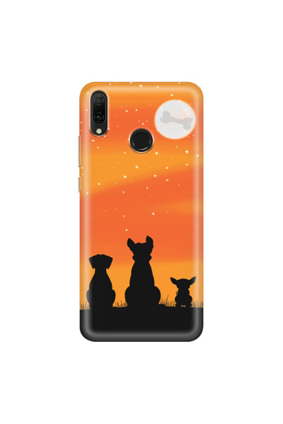 HUAWEI - Y9 2019 - Soft Clear Case - Dog's Desire Orange Sky
