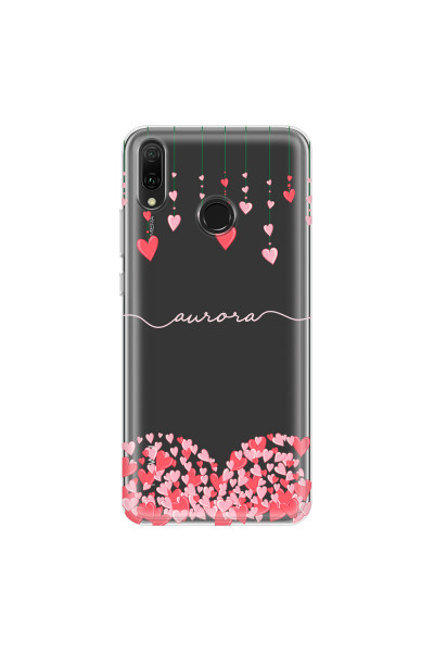HUAWEI - Y9 2019 - Soft Clear Case - Light Love Hearts Strings