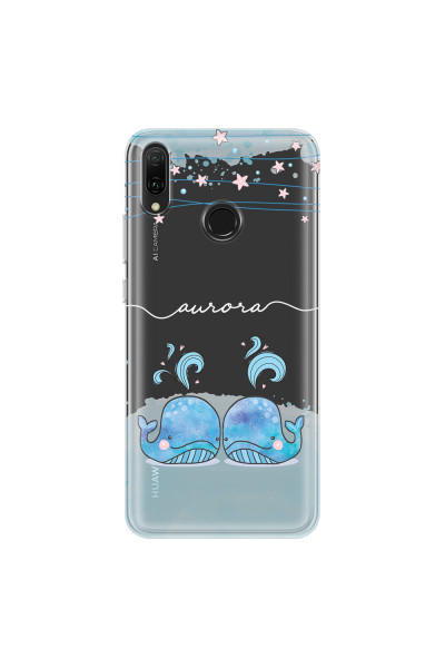 HUAWEI - Y9 2019 - Soft Clear Case - Little Whales White