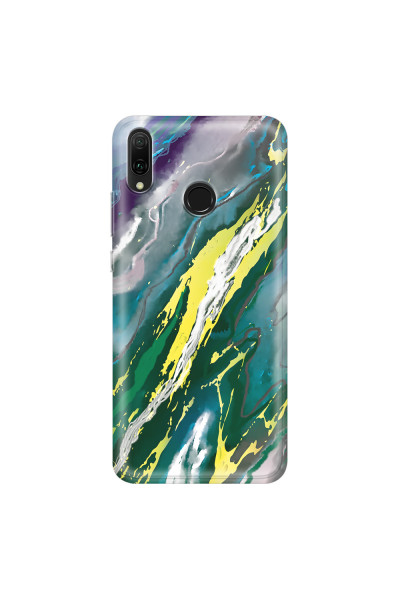 HUAWEI - Y9 2019 - Soft Clear Case - Marble Rainforest Green