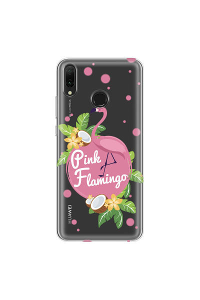 HUAWEI - Y9 2019 - Soft Clear Case - Pink Flamingo