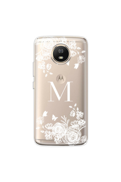 MOTOROLA by LENOVO - Moto G5s - Soft Clear Case - White Lace Monogram
