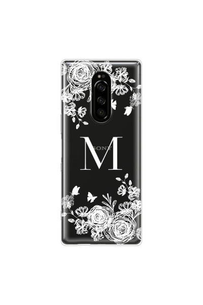 SONY - Sony 1 - Soft Clear Case - White Lace Monogram