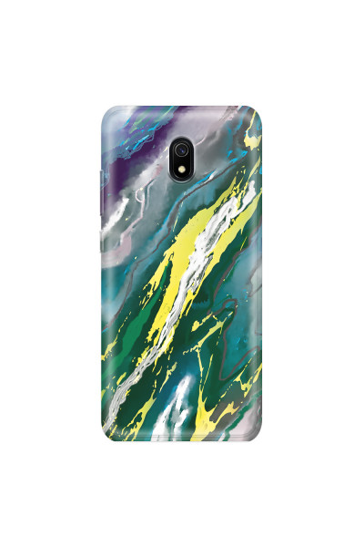 XIAOMI - Redmi 8A - Soft Clear Case - Marble Rainforest Green