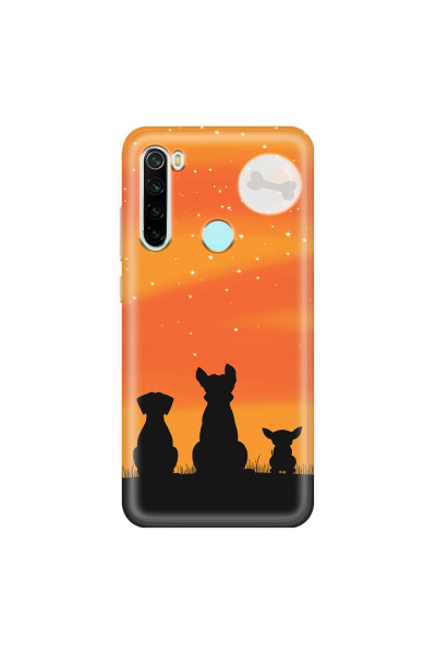 XIAOMI - Redmi Note 8 - Soft Clear Case - Dog's Desire Orange Sky