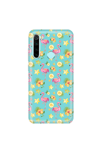 XIAOMI - Redmi Note 8 - Soft Clear Case - Tropical Flamingo I