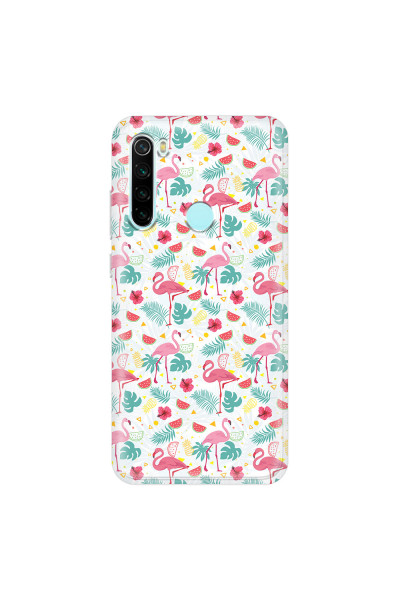 XIAOMI - Redmi Note 8 - Soft Clear Case - Tropical Flamingo II