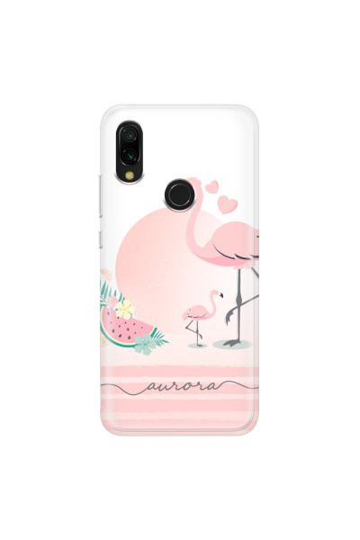 XIAOMI - Redmi 7 - Soft Clear Case - Flamingo Vibes Handwritten