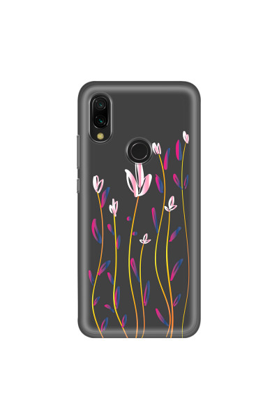 XIAOMI - Redmi 7 - Soft Clear Case - Pink Tulips