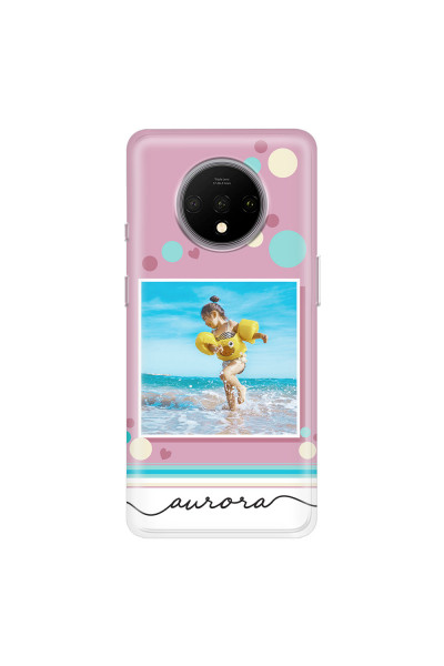 ONEPLUS - OnePlus 7T - Soft Clear Case - Cute Dots Photo Case