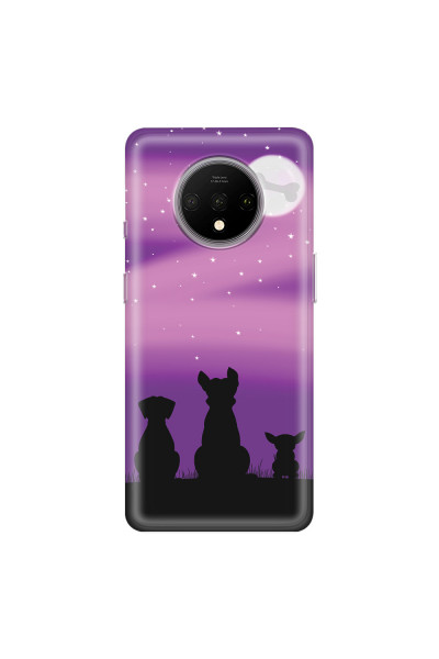 ONEPLUS - OnePlus 7T - Soft Clear Case - Dog's Desire Violet Sky