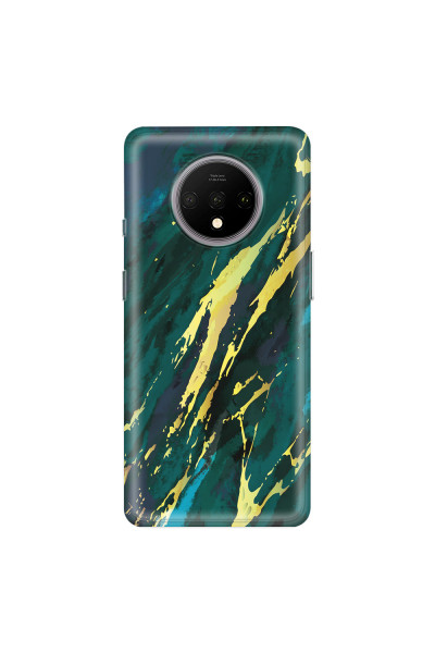 ONEPLUS - OnePlus 7T - Soft Clear Case - Marble Emerald Green