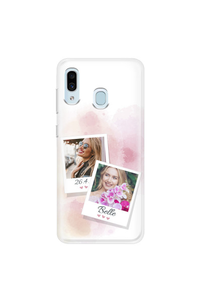 SAMSUNG - Galaxy A20 / A30 - Soft Clear Case - Soft Photo Palette