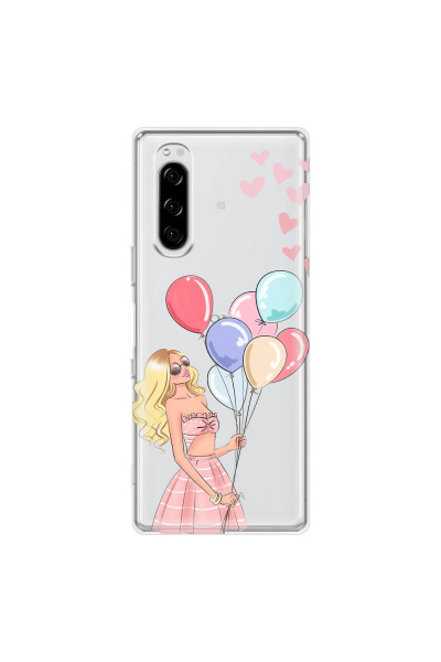 SONY - Sony Xperia 5 - Soft Clear Case - Balloon Party