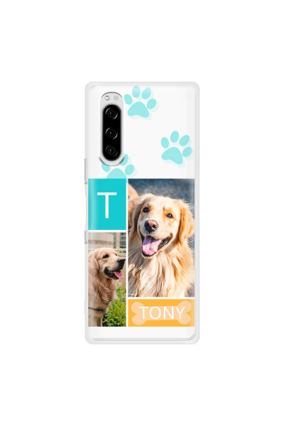 SONY - Sony Xperia 5 - Soft Clear Case - Dog Collage