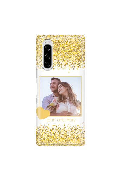SONY - Sony Xperia 5 - Soft Clear Case - Gold Memories