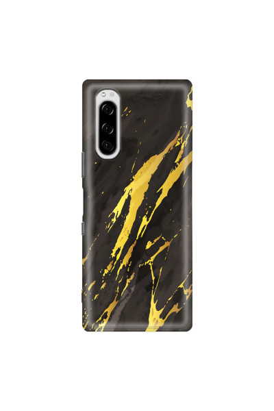 SONY - Sony Xperia 5 - Soft Clear Case - Marble Castle Black