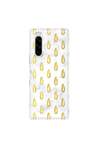 SONY - Sony Xperia 5 - Soft Clear Case - Marble Drops