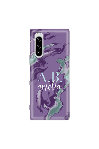 SONY - Sony Xperia 5 - Soft Clear Case - Streamflow Violet Ocean