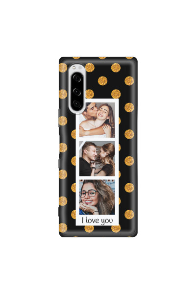 SONY - Sony Xperia 5 - Soft Clear Case - Triple Love Dots Photo