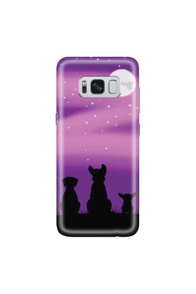 SAMSUNG - Galaxy S8 - Soft Clear Case - Dog's Desire Violet Sky