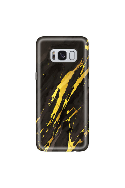 SAMSUNG - Galaxy S8 - Soft Clear Case - Marble Castle Black