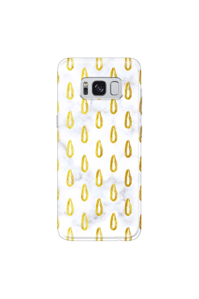 SAMSUNG - Galaxy S8 - Soft Clear Case - Marble Drops