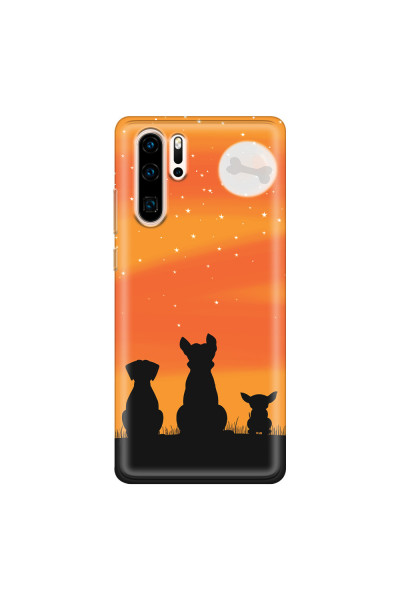 HUAWEI - P30 Pro - Soft Clear Case - Dog's Desire Orange Sky