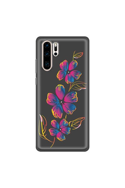 HUAWEI - P30 Pro - Soft Clear Case - Spring Flowers In The Dark