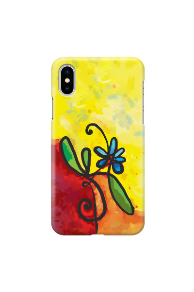 APPLE - iPhone XS - 3D Snap Case - Flower in Picasso Style