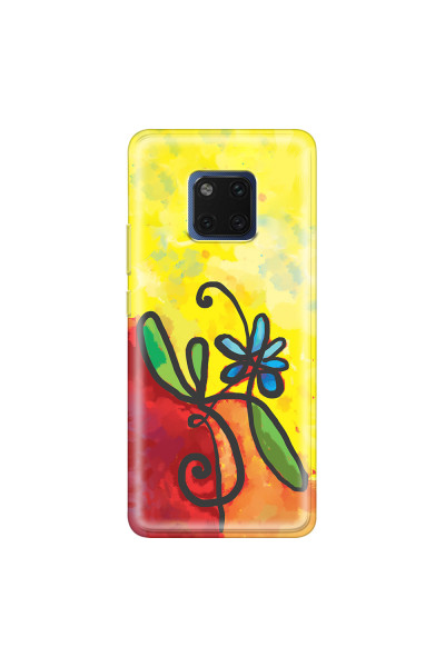 HUAWEI - Mate 20 Pro - Soft Clear Case - Flower in Picasso Style