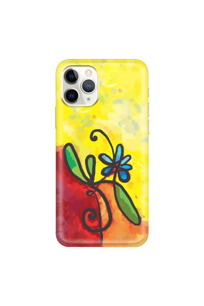 APPLE - iPhone 11 Pro Max - Soft Clear Case - Flower in Picasso Style