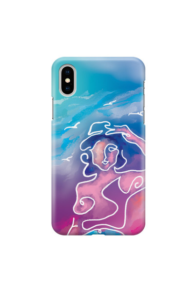 APPLE - iPhone XS - 3D Snap Case - Lady With Seagulls