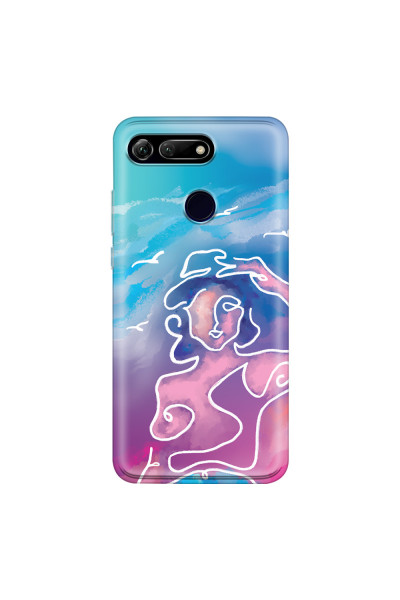 HONOR - Honor View 20 - Soft Clear Case - Lady With Seagulls