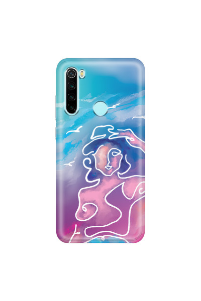XIAOMI - Redmi Note 8 - Soft Clear Case - Lady With Seagulls