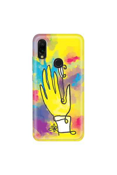 XIAOMI - Redmi 7 - Soft Clear Case - Abstract Hand Paint