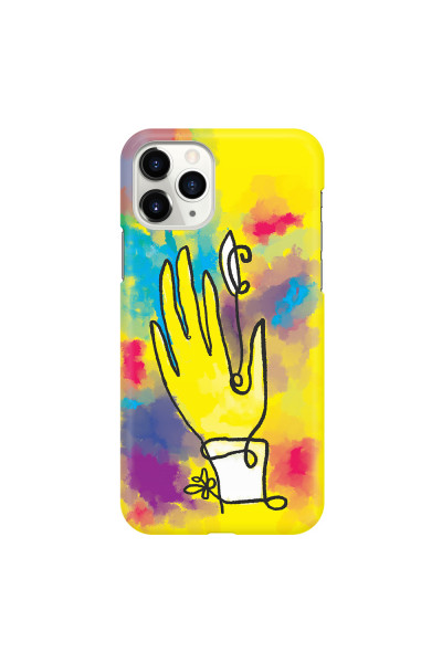 APPLE - iPhone 11 Pro Max - 3D Snap Case - Abstract Hand Paint