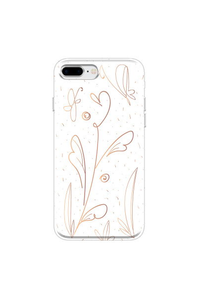 APPLE - iPhone 8 Plus - Soft Clear Case - Flowers In Style