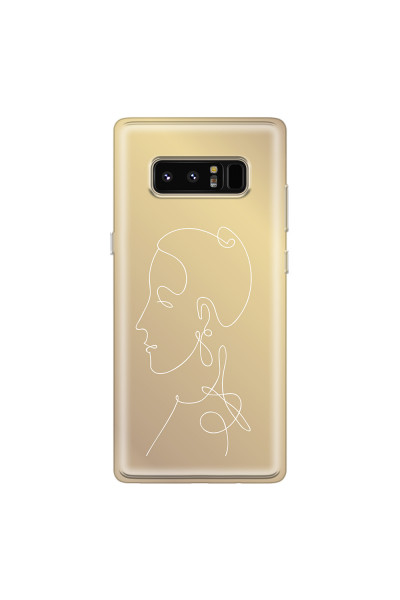 SAMSUNG - Galaxy Note 8 - Soft Clear Case - Golden Lady