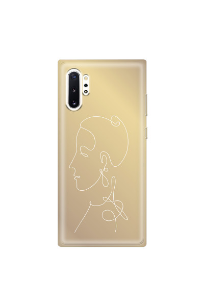 SAMSUNG - Galaxy Note 10 Plus - Soft Clear Case - Golden Lady