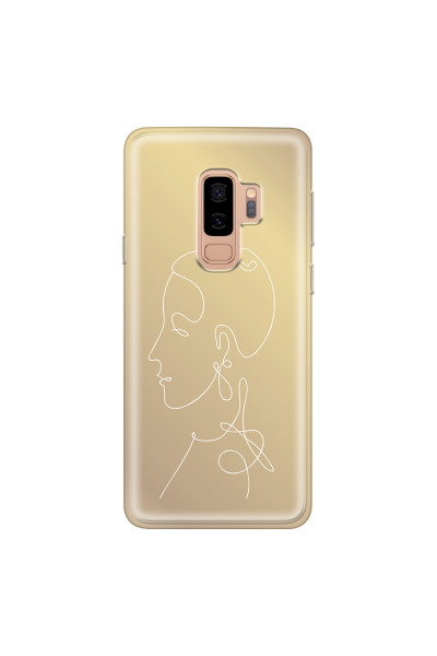 SAMSUNG - Galaxy S9 Plus 2018 - Soft Clear Case - Golden Lady