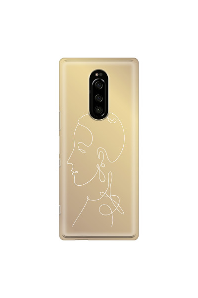 SONY - Sony Xperia 1 - Soft Clear Case - Golden Lady