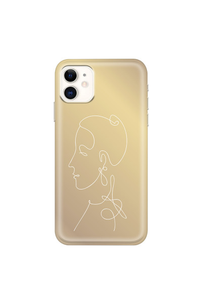 APPLE - iPhone 11 - Soft Clear Case - Golden Lady