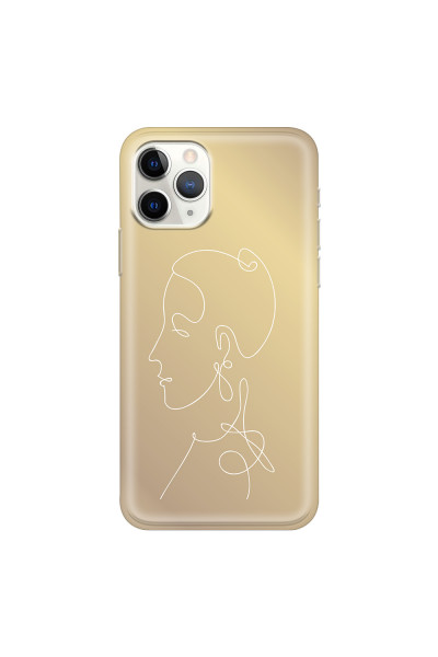 APPLE - iPhone 11 Pro Max - Soft Clear Case - Golden Lady