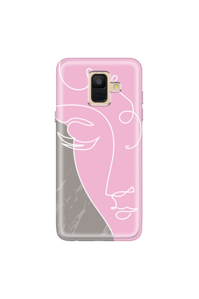 SAMSUNG - Galaxy A6 2018 - Soft Clear Case - Miss Pink