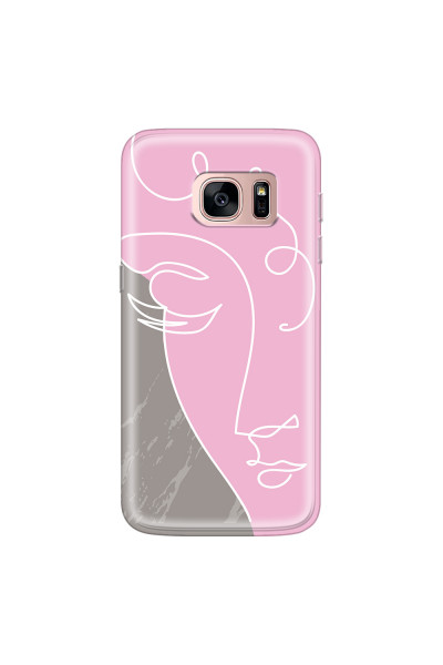 SAMSUNG - Galaxy S7 - Soft Clear Case - Miss Pink