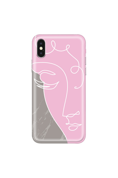 APPLE - iPhone XS - Soft Clear Case - Miss Pink