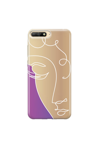 HUAWEI - Y6 2018 - Soft Clear Case - Miss Rose Gold