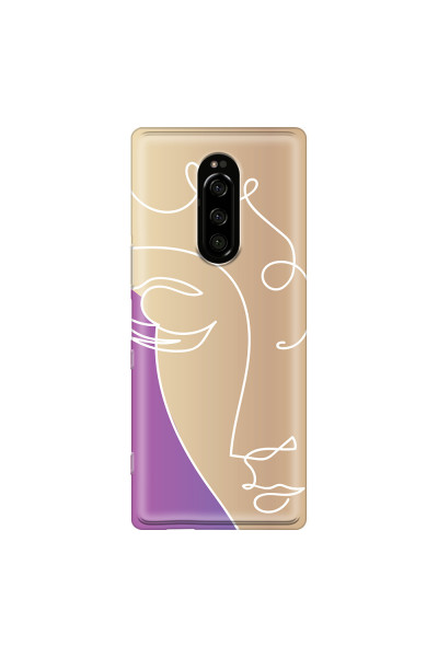SONY - Sony Xperia 1 - Soft Clear Case - Miss Rose Gold